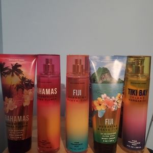 Bath and body works various sprays and lotions